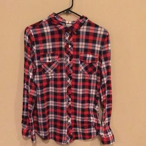 Soft Plaid Button Down Shirt
